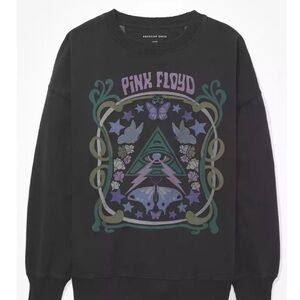 American Eagle Outfitters Black Pink Floyd Sweater